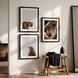 3 Piece Cheetah Wall Art | Cheetah Poster | Dopamine Decor | Black and White Luxury Fashion Poster | Hypebeast Decor CPS1 image 14