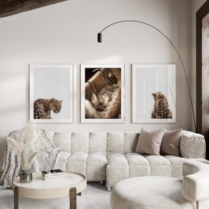3 Piece Cheetah Wall Art | Cheetah Poster | Dopamine Decor | Black and White Luxury Fashion Poster | Hypebeast Decor CPS1 image 20