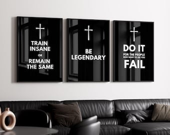 Motivational Wall Art | KAWS Poster, Hypebeast Decor, Masculine Wall Art | Modern Motivational Poster for Office, Bedroom, Home Decor, CM01P