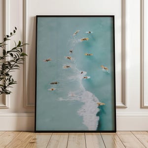 3 Piece Surfing Poster Set: Beachy Surfboard Wall Art (Digital Download) image 8