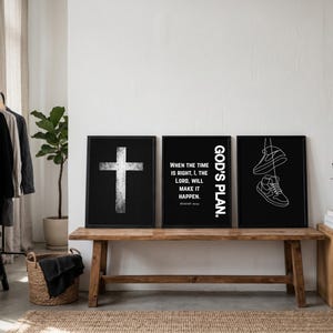 Modern kristen konst, svartvitt kristet konstverk, Jesusposter, Den sista måltiden | Hypebeast-dekor, maskulin väggkonst, CM01P bild 7