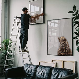 3 Piece Cheetah Wall Art | Cheetah Poster | Dopamine Decor | Black and White Luxury Fashion Poster | Hypebeast Decor CPS1 image 16