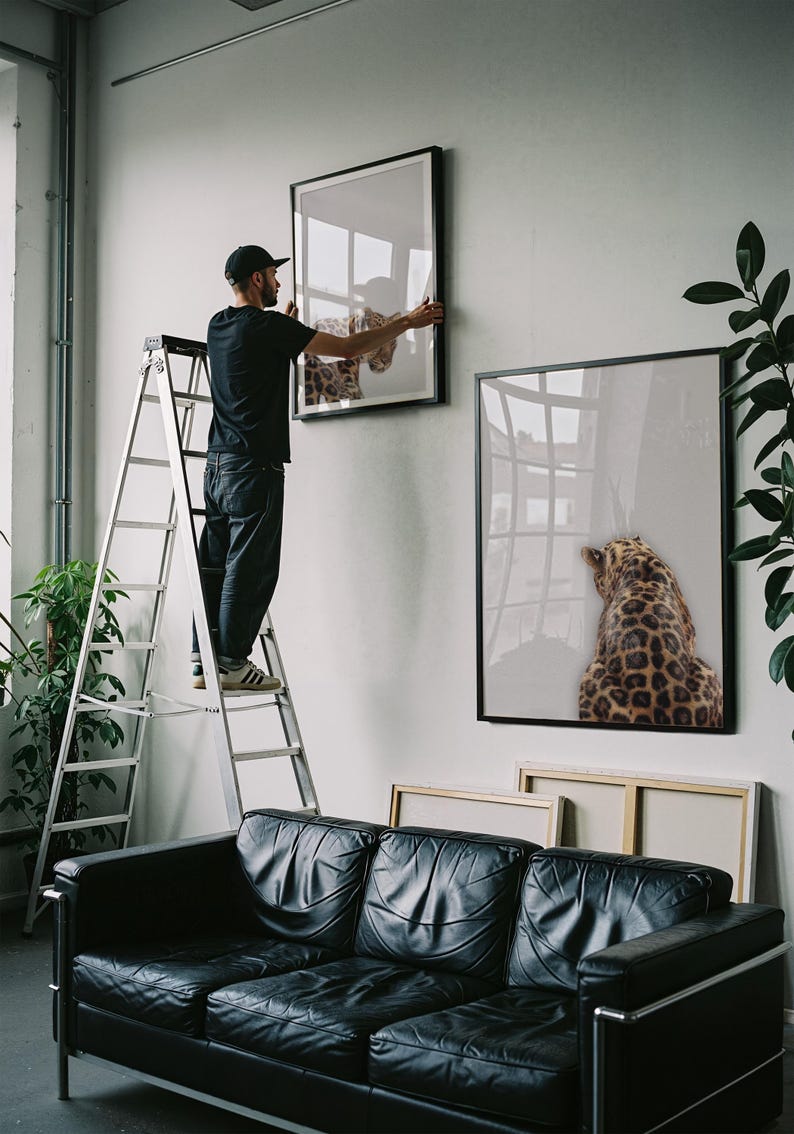 3 Piece Cheetah Wall Art | Cheetah Poster | Dopamine Decor | Black and White Luxury Fashion Poster | Hypebeast Decor CPS1 image 16