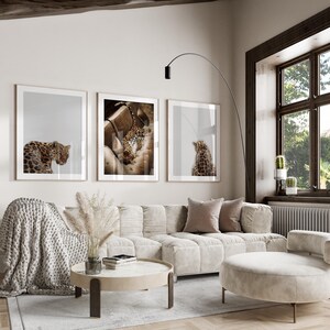 3 Piece Cheetah Wall Art | Cheetah Poster | Dopamine Decor | Black and White Luxury Fashion Poster | Hypebeast Decor CPS1 image 19