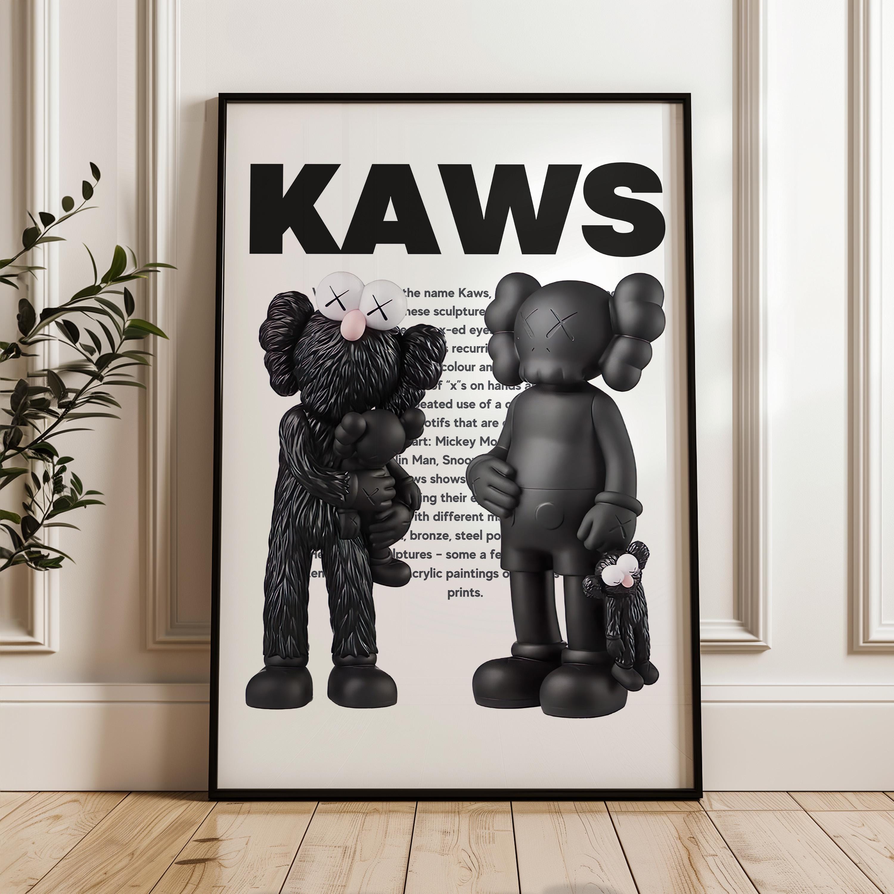KAWS Figure Poster Set of 3: Hypebeast Room Decor, Dopamine Wall