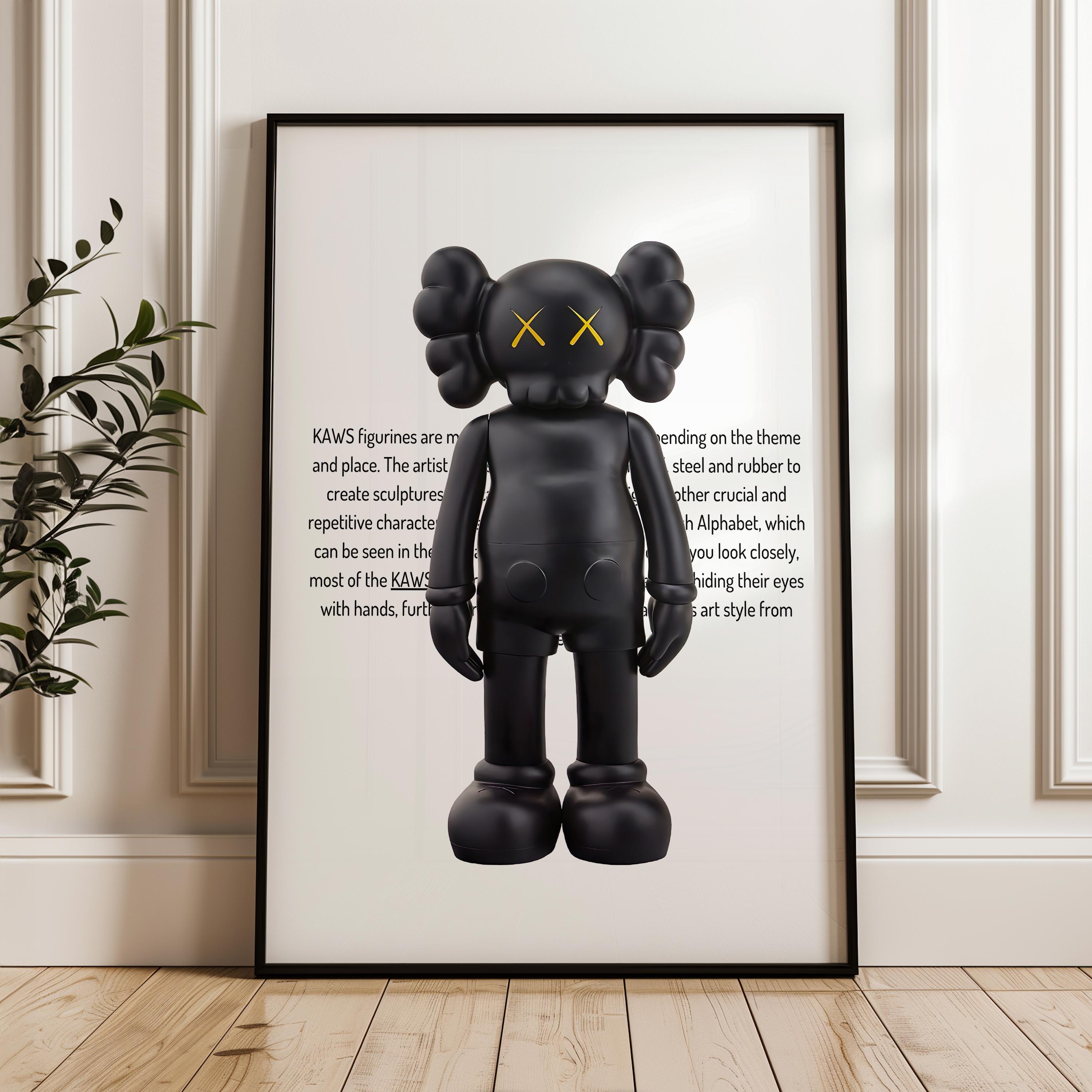 KAWS Figure Poster Set of 3: Hypebeast Room Decor, Dopamine Wall