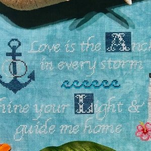 Anchored in Love PDF Cross Stitch Pattern