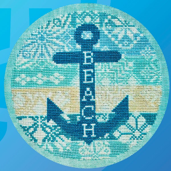 Beach Quaker PDF Cross Stitch Pattern