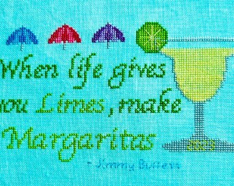 Make Margaritas PDF Cross Stitch Pattern