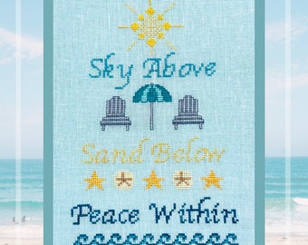 Peace Within PDF Cross Stitch Pattern