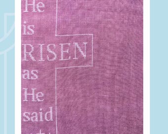 Risen Easter PDF Cross Stitch Pattern