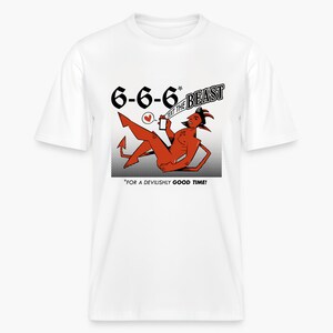 666 TEXT THE BEAST : Unique Unisex Relaxed Fit Eco T-Shirt