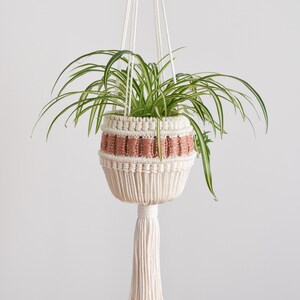 2 x Macramé pattern plant hanger Liza digital tutorial patroon plantenhanger