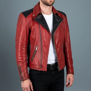 Leather Jacket Harro - Etsy