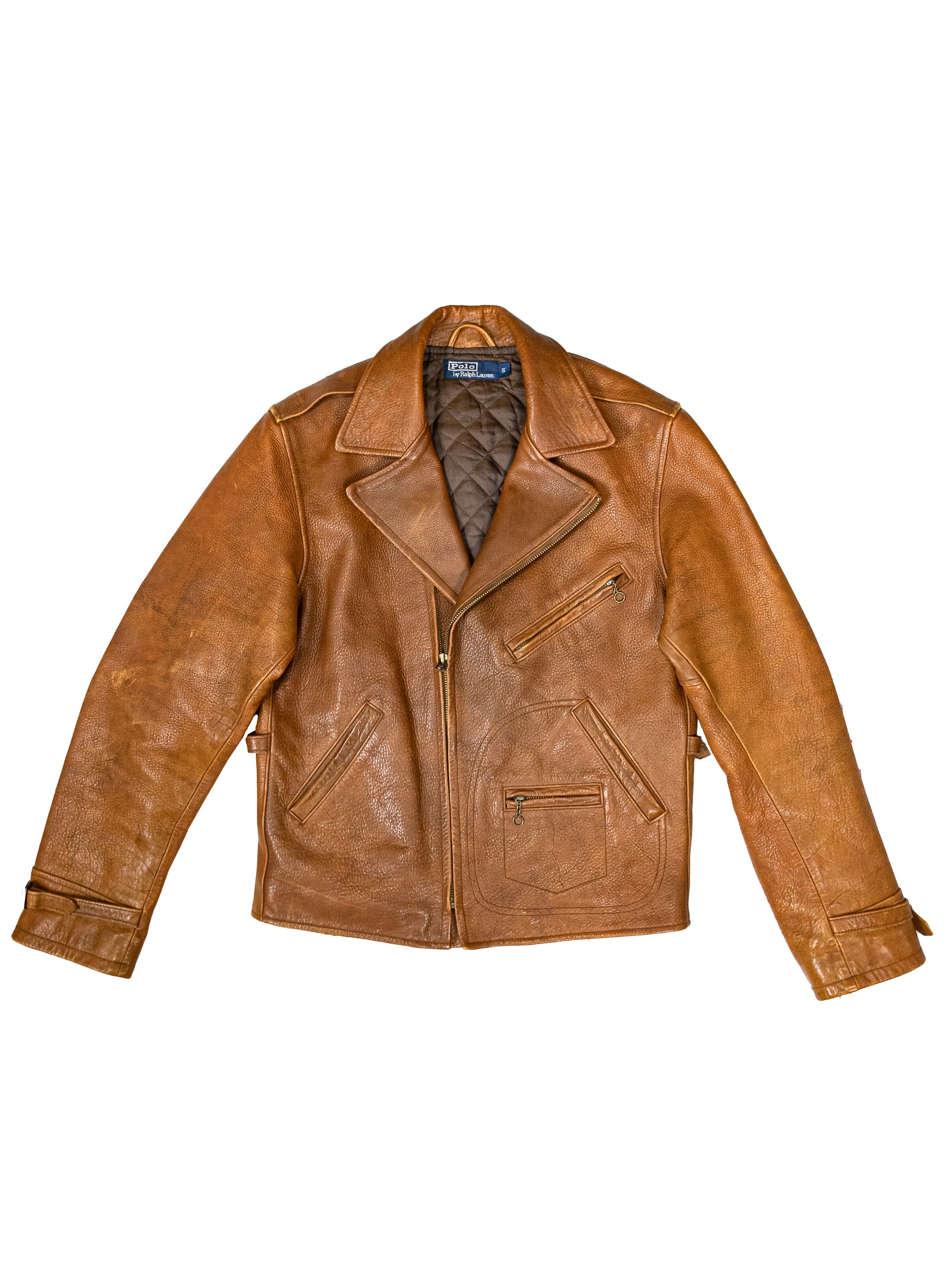 Vintage 90s Polo Ralph Lauren Brown Leather Jacket Men Vintage 90s Polo Ralph Lauren Brown Leather Jacket Men