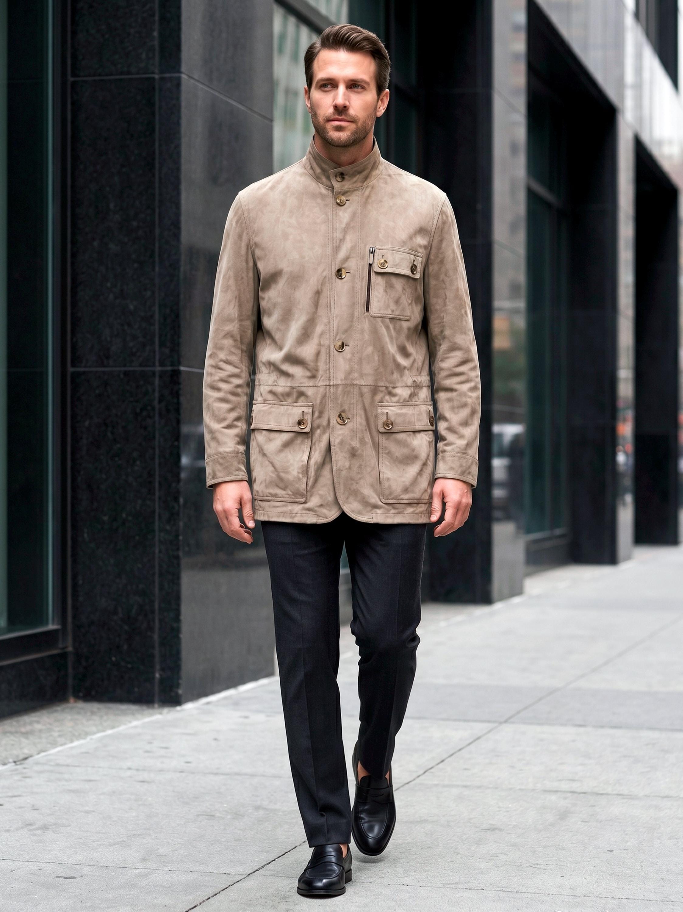 Ermenegildo Zegna Leather Jacket - Etsy