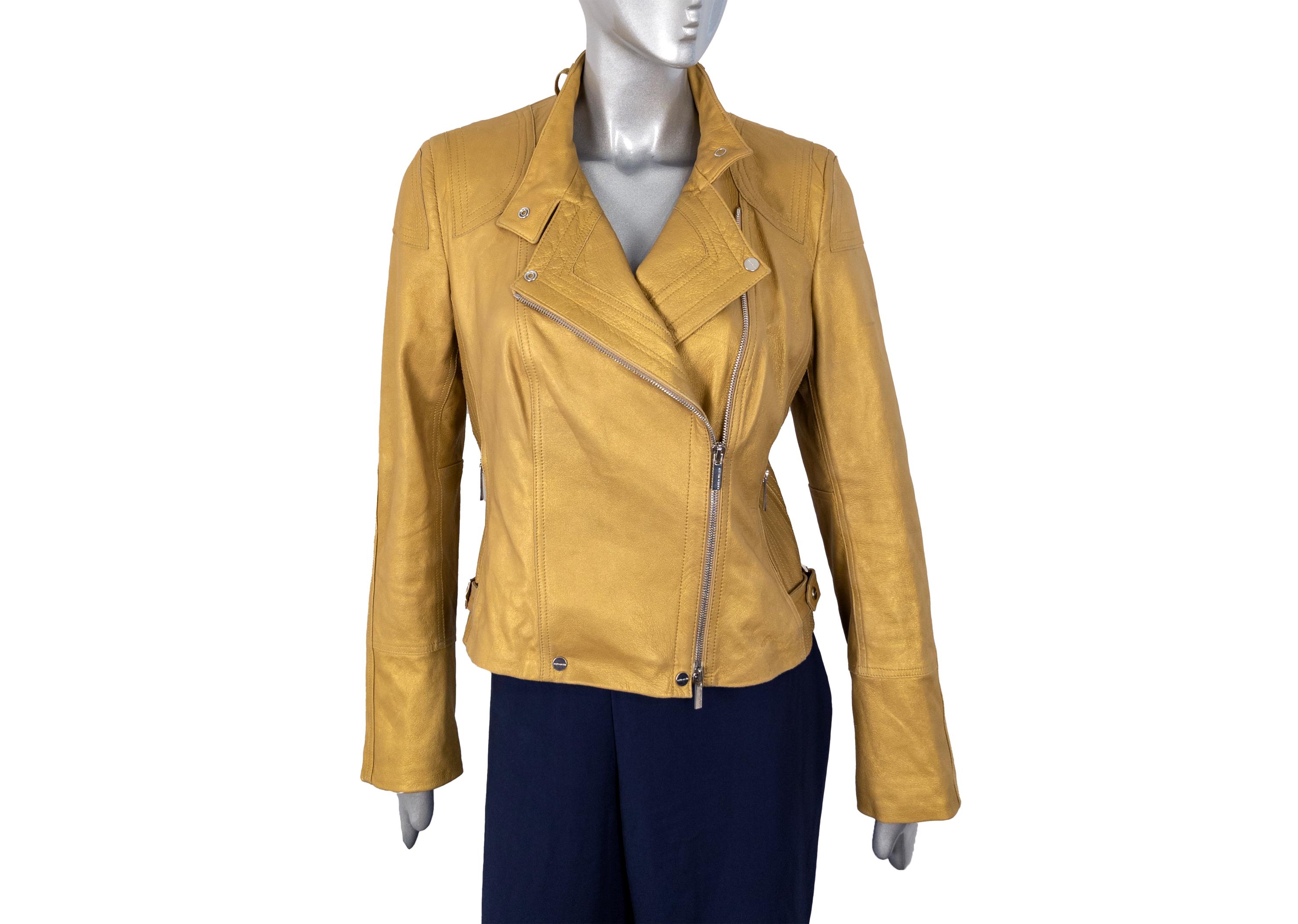 Karen millen fitted leather jacket deals