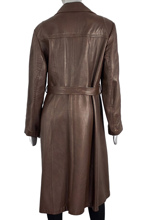 Y2K Leather Trench