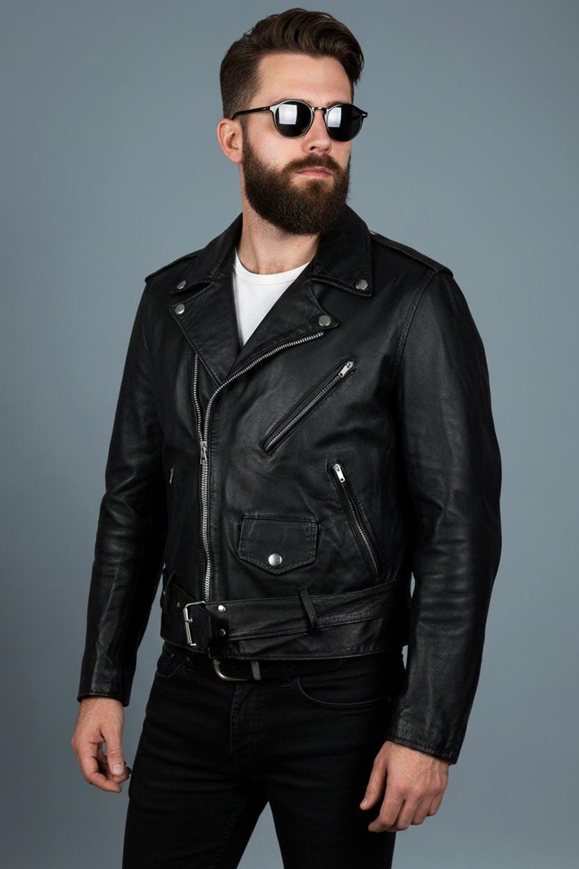 ジャケット・アウター Leather Motorcycle Jacket Vintage Vintage 1930s Leather Motorcycle Jacket Crown Spring Zipper | eBay