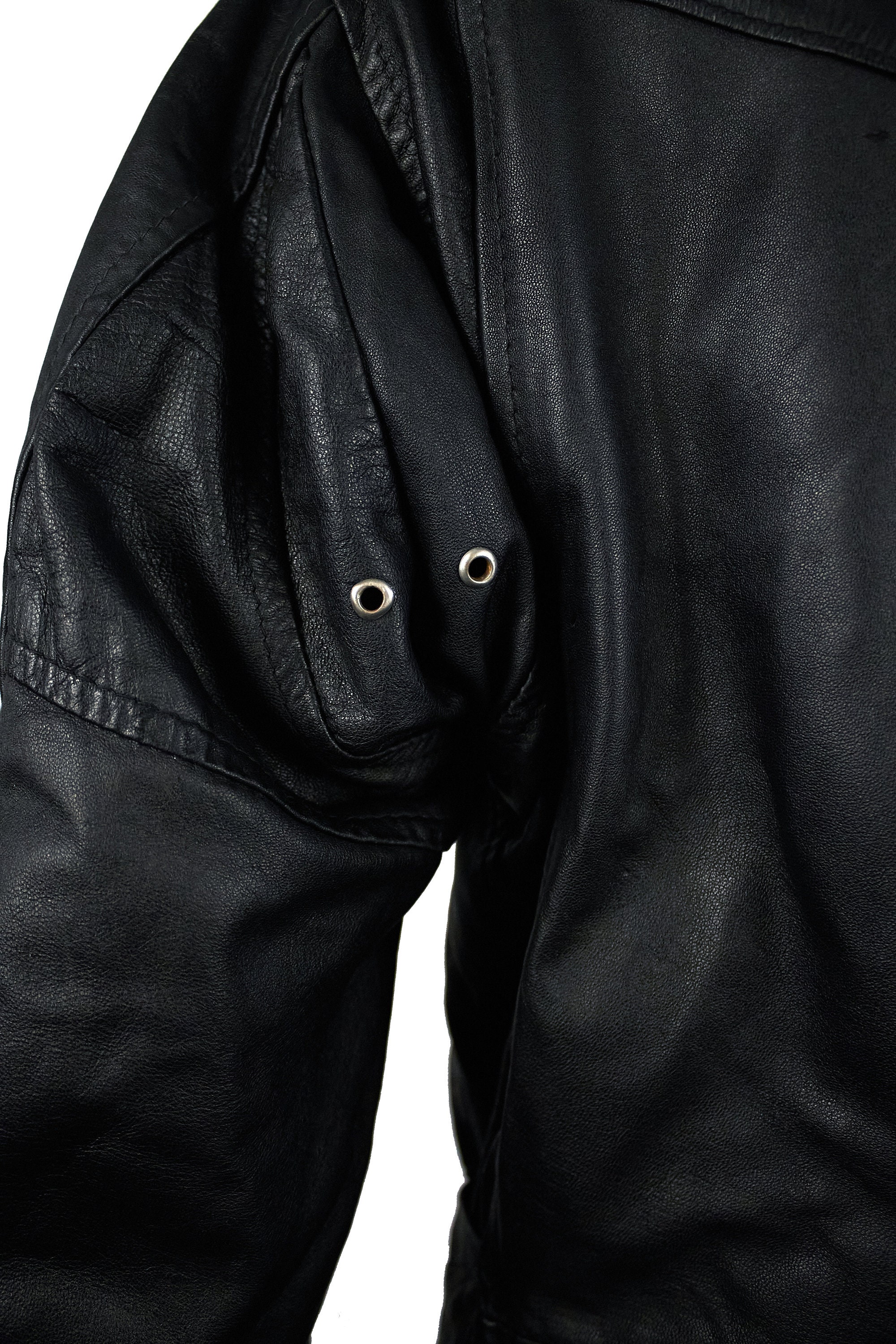 euro vintage made in Italy カウレザージャケット Vintage 70s Italian Leather Motorcycle Jacket XL: Cafe Racer Biker