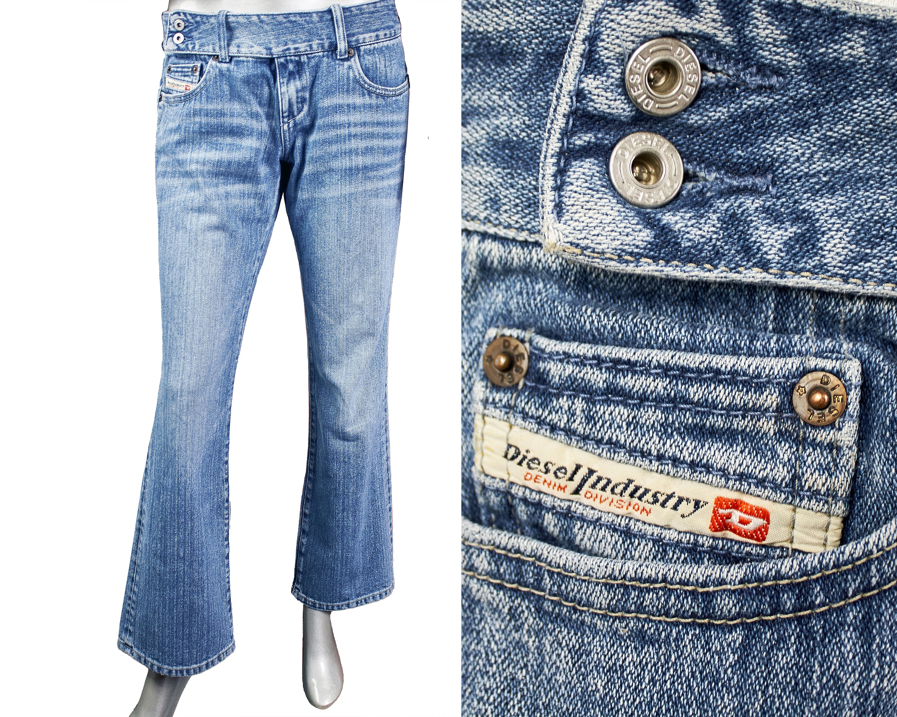 Wide Jeans Diesel - Etsy Wide Jeans Diesel - Etsy