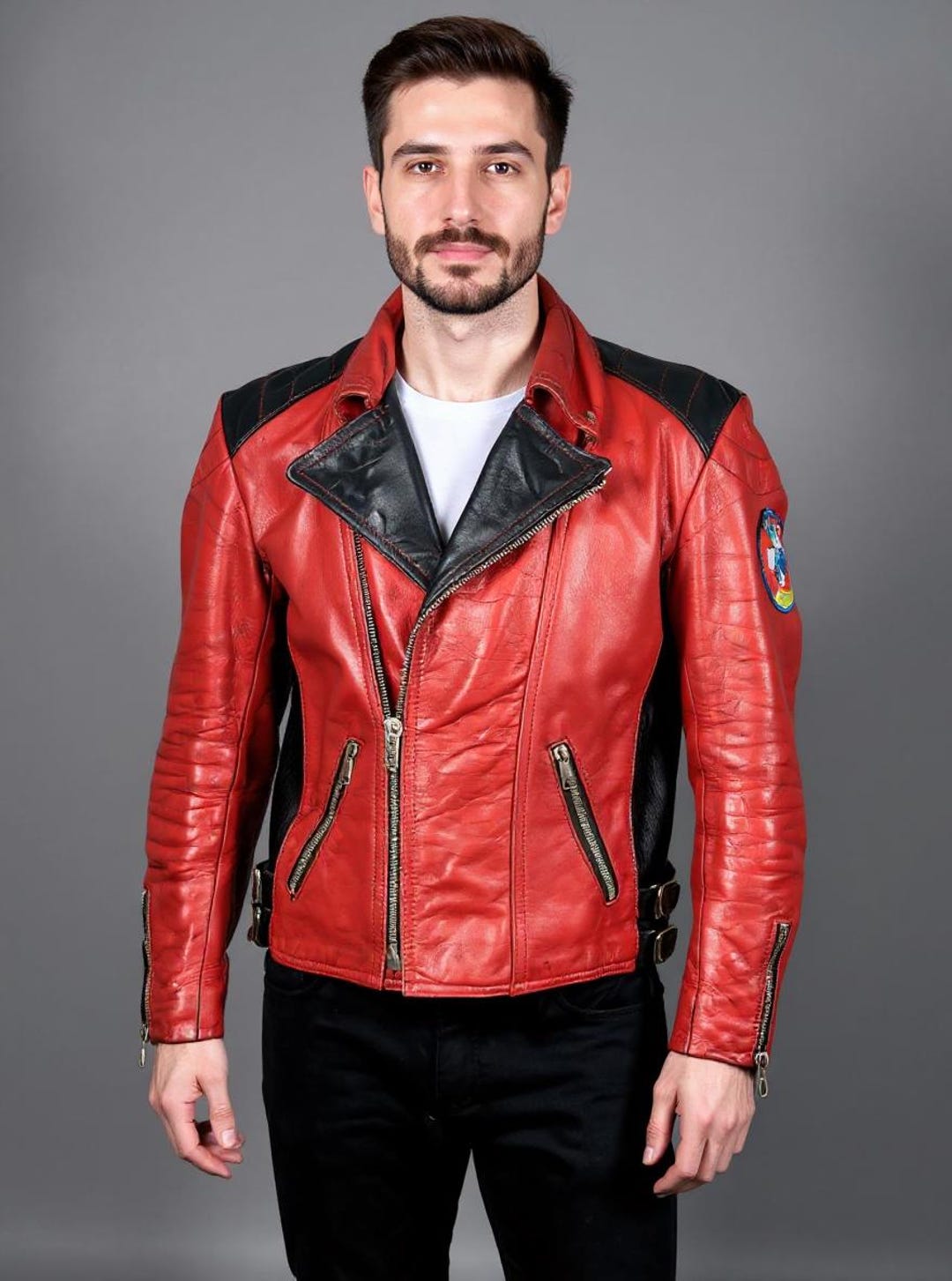 Red Bridge Jacke Mit Rotem Fell Lord Canterbury Jacke Schwarz