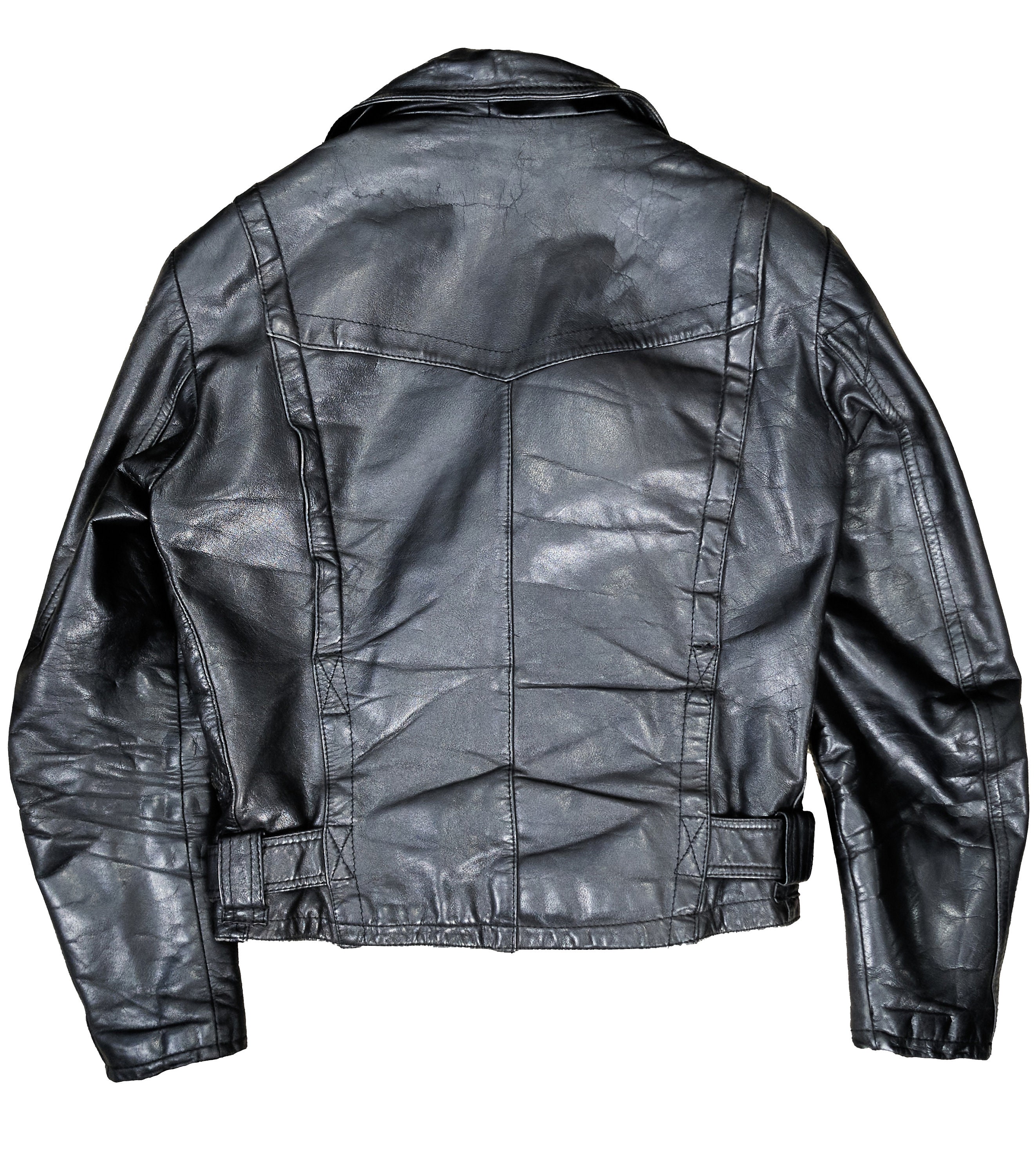 Vintage 70s Scandinavian Leather Biker Jacket: Jofama Petroff