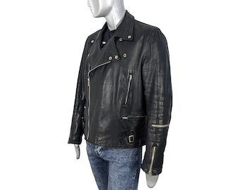 Vintage 90s Zino & Judy Women's Black Leather Bomber Jacket Vintage 90s Zino & Judy Women's Black Leather Bomber Jacket