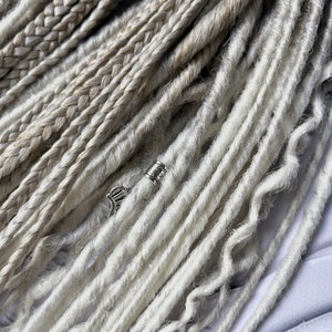 Asblonde ombre dreadlocks extensions: synthetische double/single-endedreads