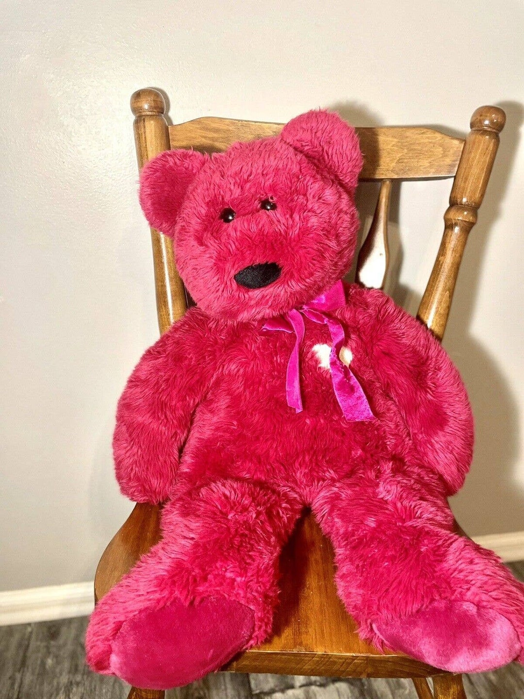 Beanie Babies Valentina TY RARE the Bear 30 Hot Pink Beanie Etsy