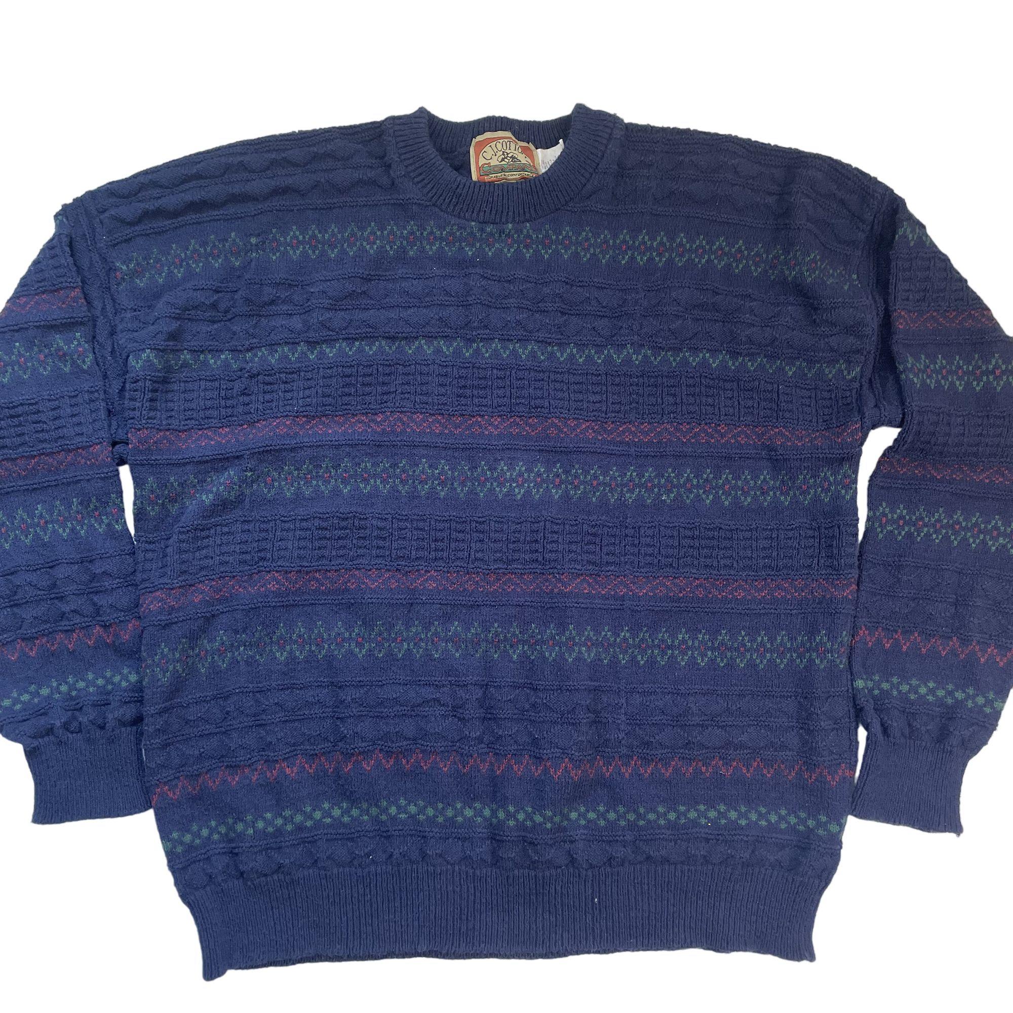 Vintage Grandpa Cable Knit Sweater Size 2XL C.J. Cotton Vintage Grandpa Cable Knit Sweater Size 2XL C.J. Cotton