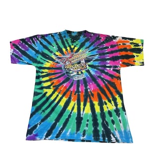 Vintage Single Stitch Disney Aerosmith Graphic Tee 2XL Tie Dye