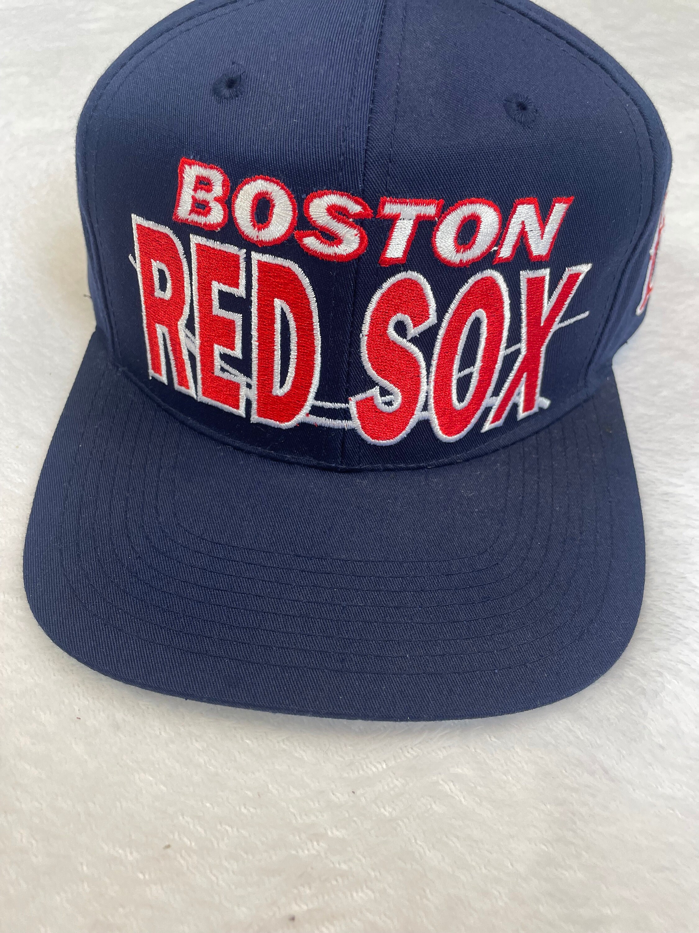 帽子 90s Boston Red Sox Logo Cap Vintage Boston Red Sox Cap 90s MLB Sport Hat Blue Red USA