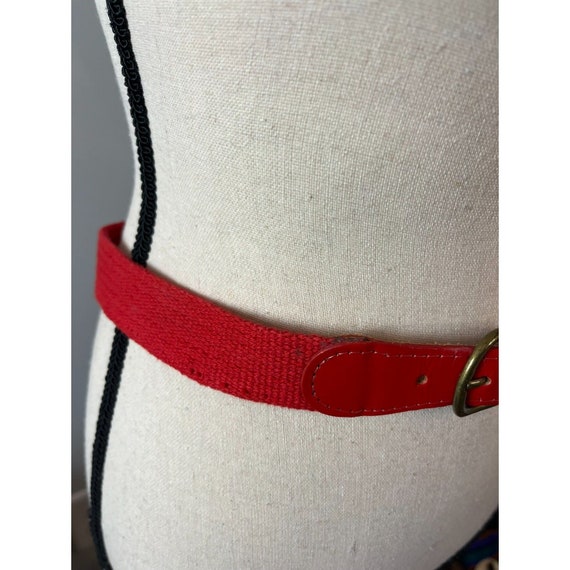 Hang Ten Surf Retro 100% Cotton Red Women's Belt … - image 3