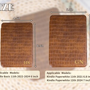 Custom Kindle case with magnetic closure and sleep wake function