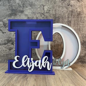 Cofrinho com letras personalizadas, cofrinho personalizado, presente para creche, cofrinho com iniciais personalizadas, cofrinho para crianças, presente de aniversário para crianças