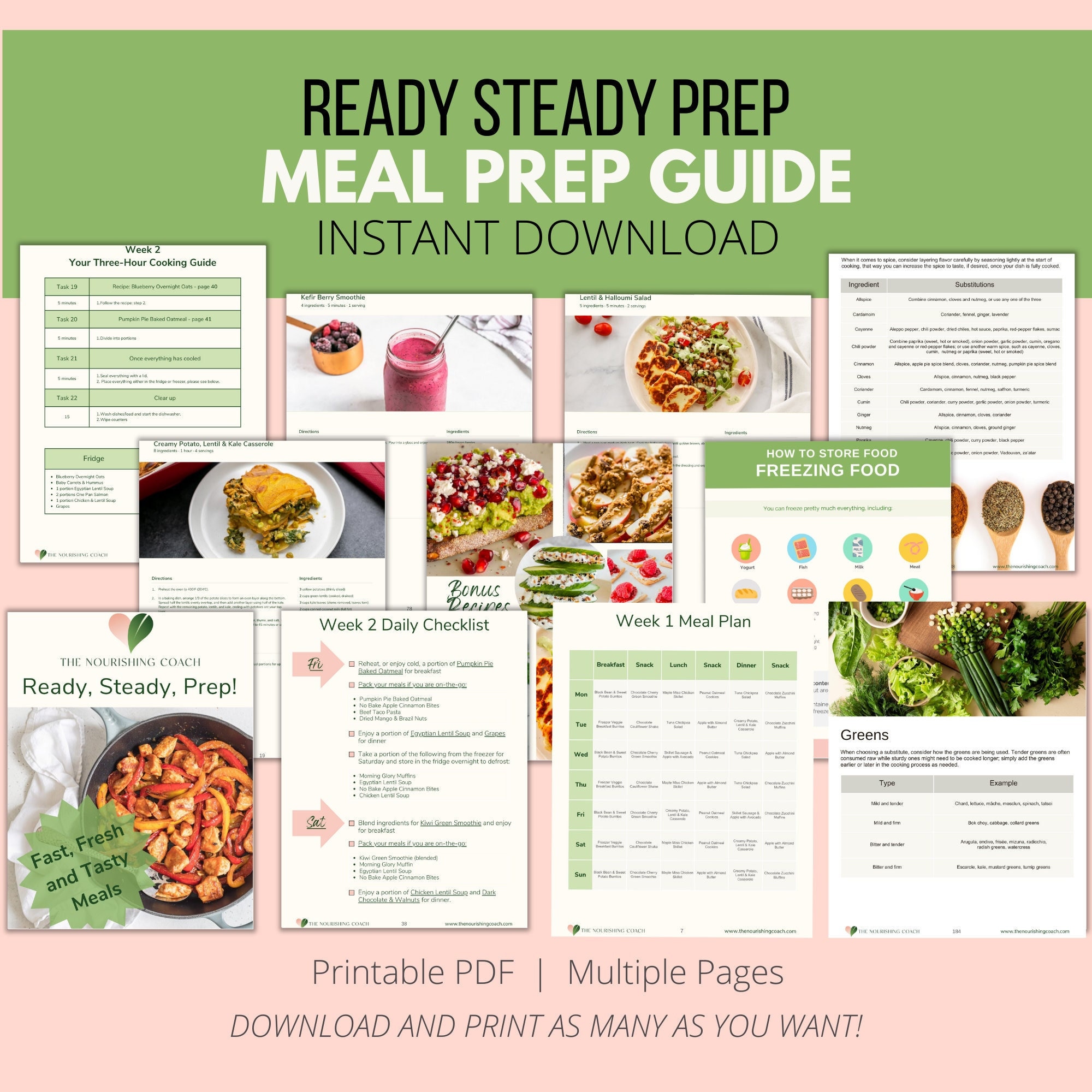 Meal Prep 1 Week in 3 Hours, Meal Prep Recipes, Meal Prep Week, Week