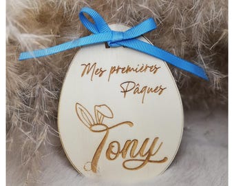 Hanging Easter Egg - First Easter - Bunny Details