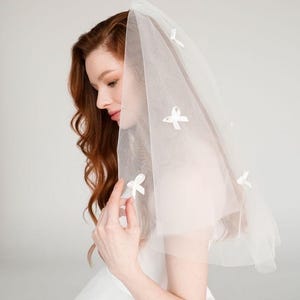 Wedding veil, bridal tulle veil, wedding accessories, veil for bride, long bridal veil,  chapel length veil, white wedding veil, white veil