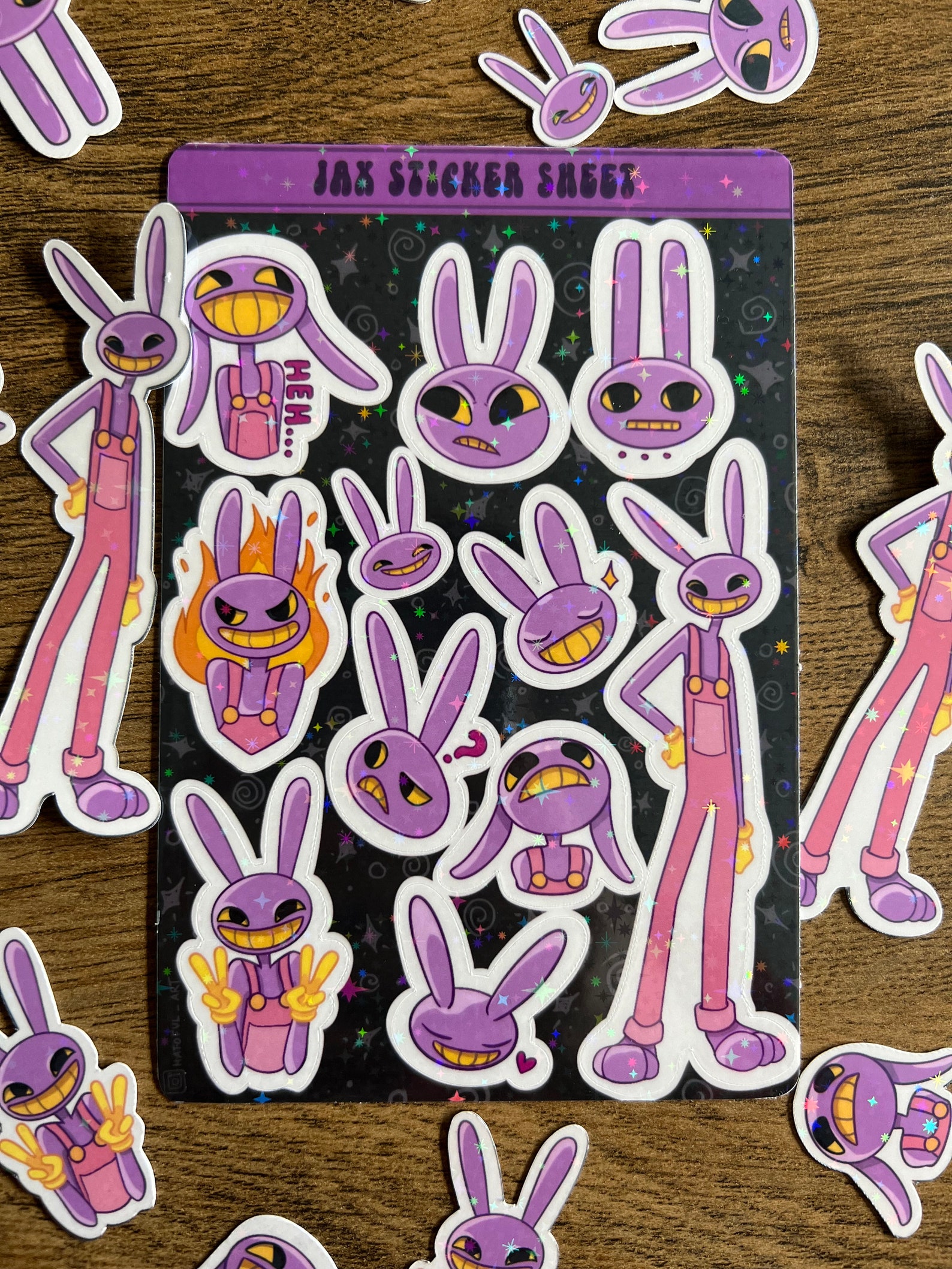 The Amazing Digital Circus Jax Sticker Sheet - Etsy Canada