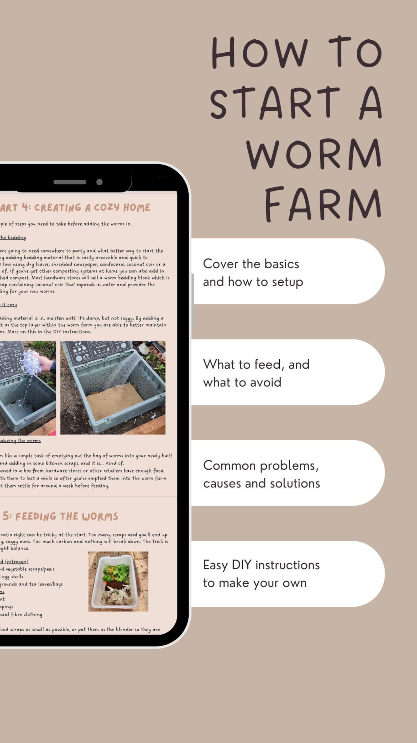 How to Start A Worm Farm | DIY Plans Included - Etsy