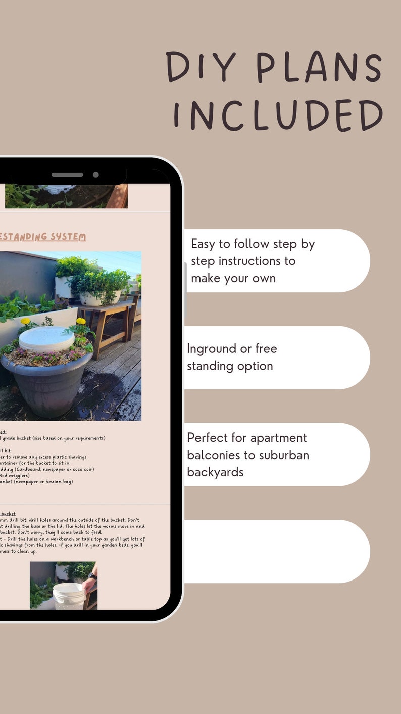 DIY Worm Farm Plans Etsy