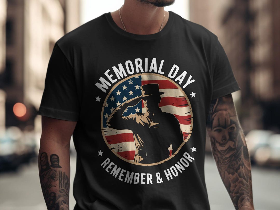 Memorial Day Remember and Honor PNG | Patriotic Soldier Design ...