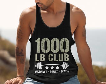 Club-png van 1000 pond | Powerlifting-fitnessontwerp | Deadlift squatbank-sublimatie | Fitness motiverende afdrukbaar | Gewichtheffen Shirt Art