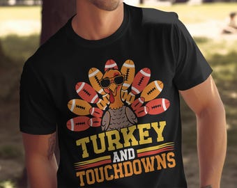 Turkey Football PNG: Thanksgiving Game Day Sublimation Design (Digital Download)