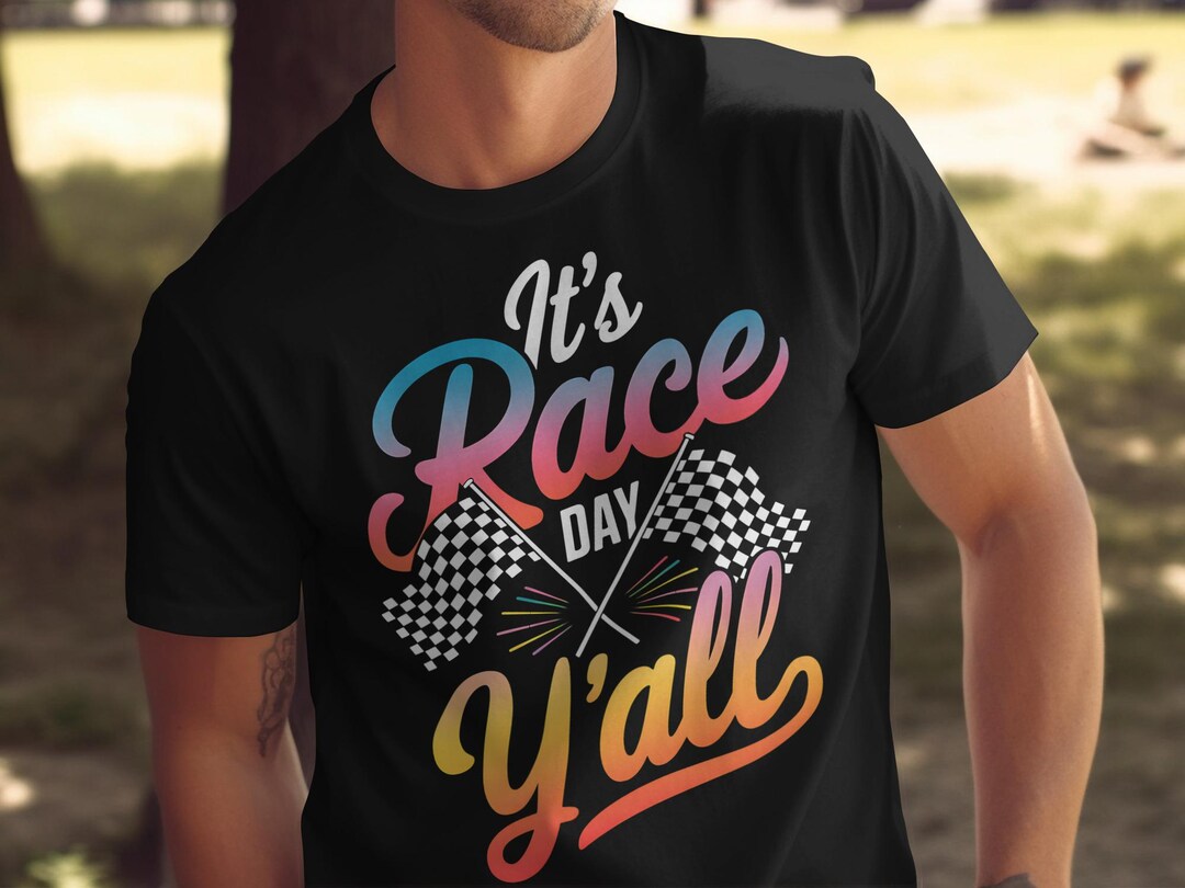 Its Rac Day It’s Race Day Y’all PNG | Checkered Flag Sublimation Design | Southern ...