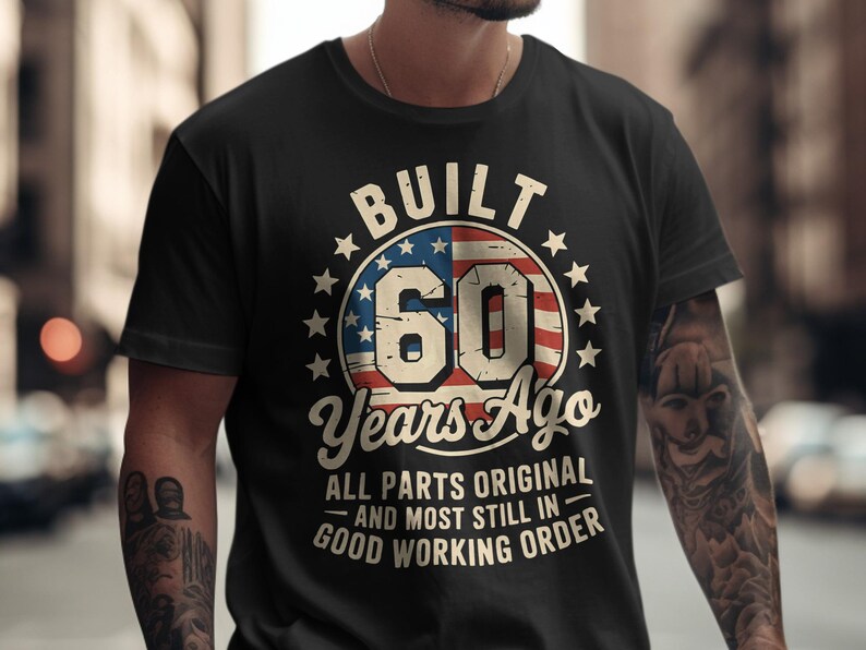Built 60 Years Ago PNG | 60th Birthday Sublimation Design | Vintage ...