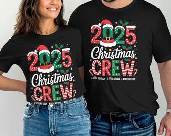 Kerstcrew 2025, png PNGEgg | Bijpassende kerstshirts voor het hele gezin | Grappig groepssublimatieontwerp | Afdrukbare kerst-png