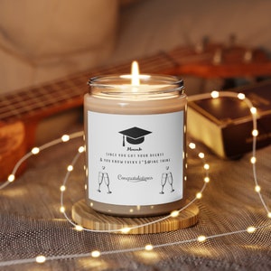 Duftet wie eine Masters Degree Sojakerze, Masters Geschenk, Abschlussgeschenk, EcoFriendly Candle