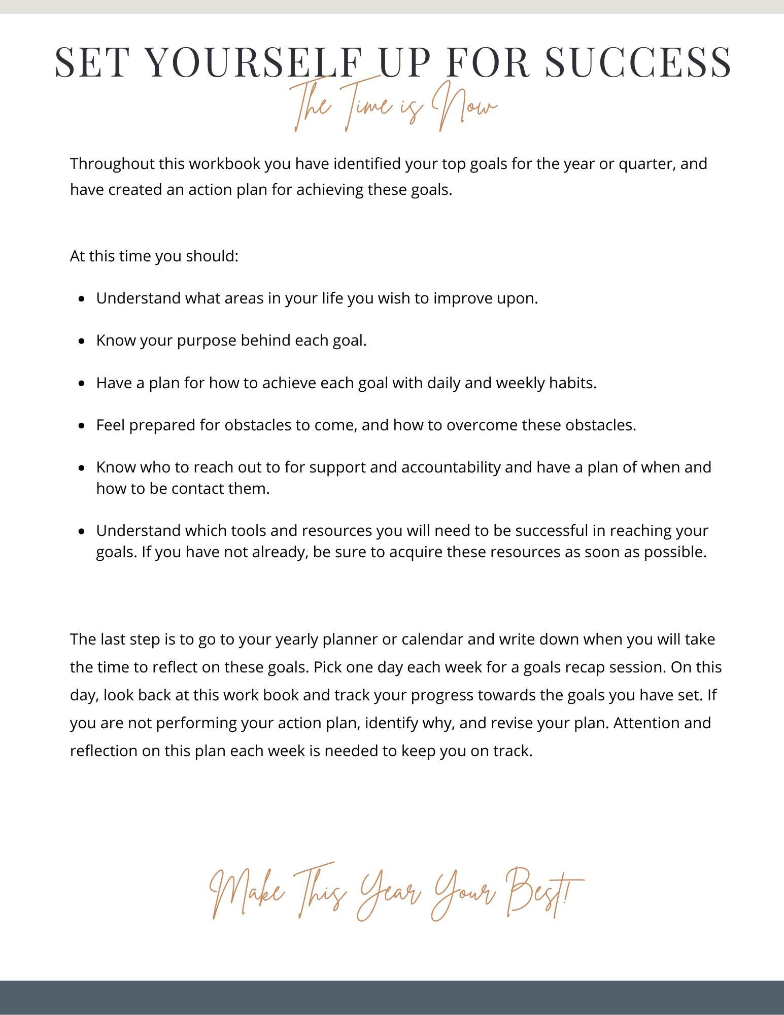 The Ultimate Goal Setting Journal - Etsy